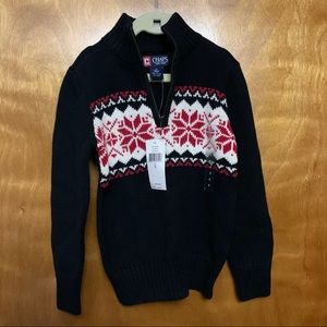 Chaps boys snowflake sweater